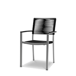 Dining Arm Chair Black Rope